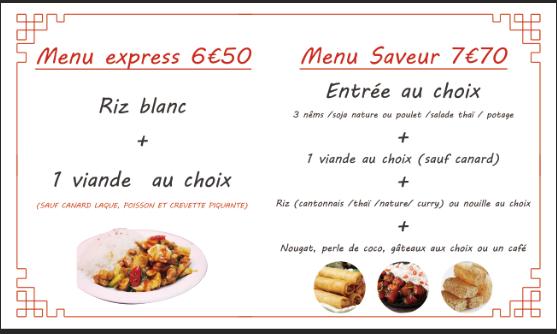Saveurs d’Asie - Menu Image 2