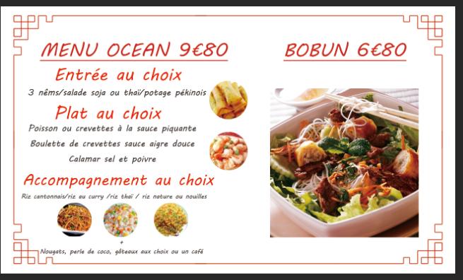 Saveurs d’Asie - Menu Image 3